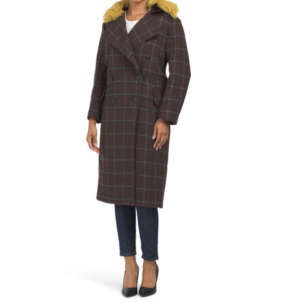 Rag & Bone Brown Wool Blend Jackie Coat